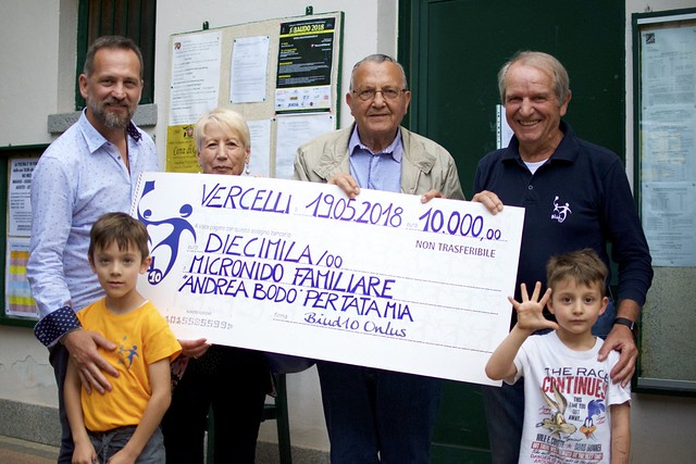 Donati 10.000 Euro al Micronido Familiare Andrea Bodo per Tata Mia