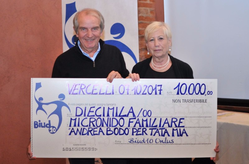 Donati 10.000 Euro al Micronido Familiare Andrea Bodo per Tata Mia