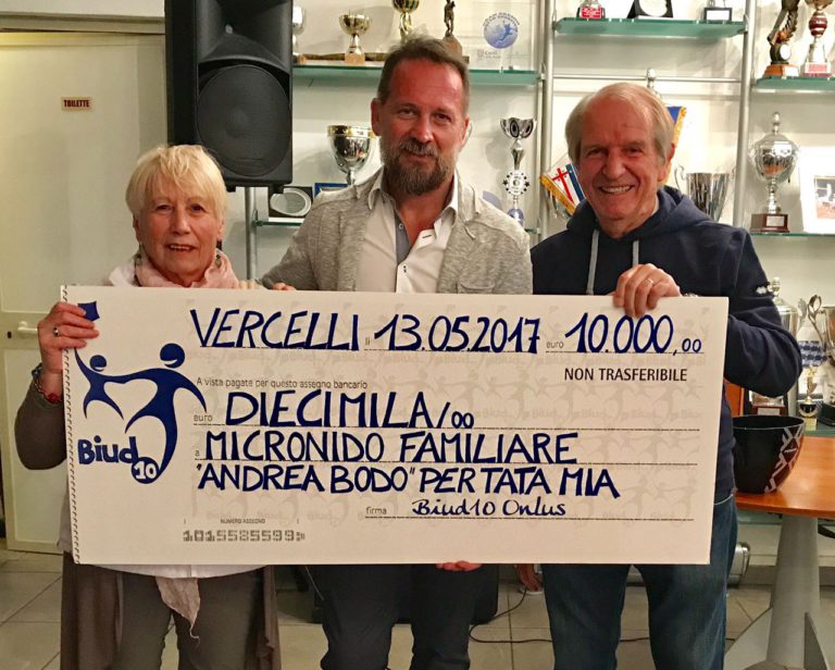 Donati 10.000 Euro al Micronido Familiare Andrea Bodo per Tata Mia