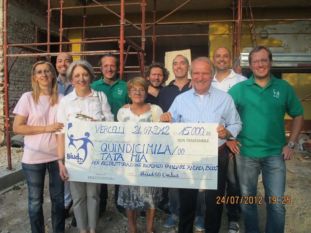Donati 15.000 Euro al Micronido Familiare Andrea Bodo per Tata Mia