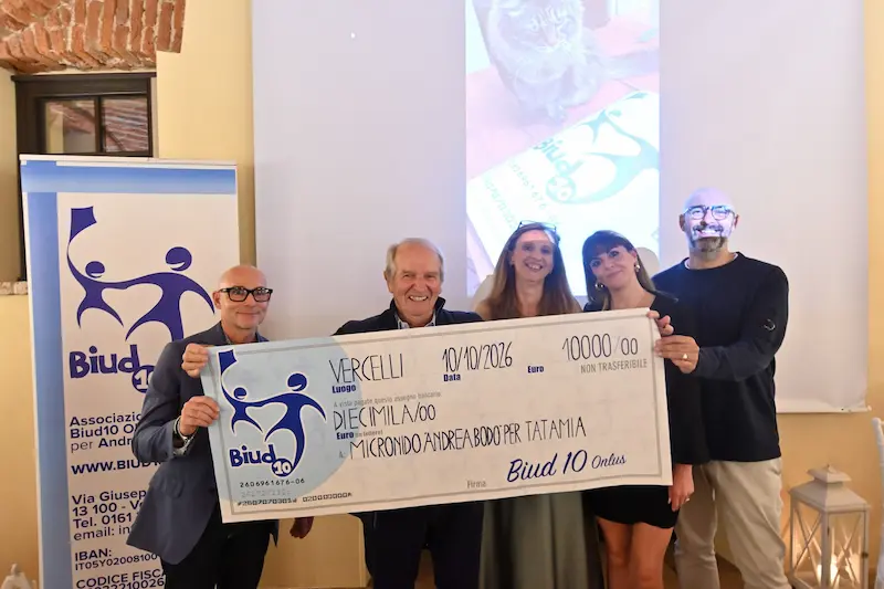 Consegnato un secondo assegno da 10.000 euro al Micronido "Andrea Bodo", a sostegno del progetto TataMia