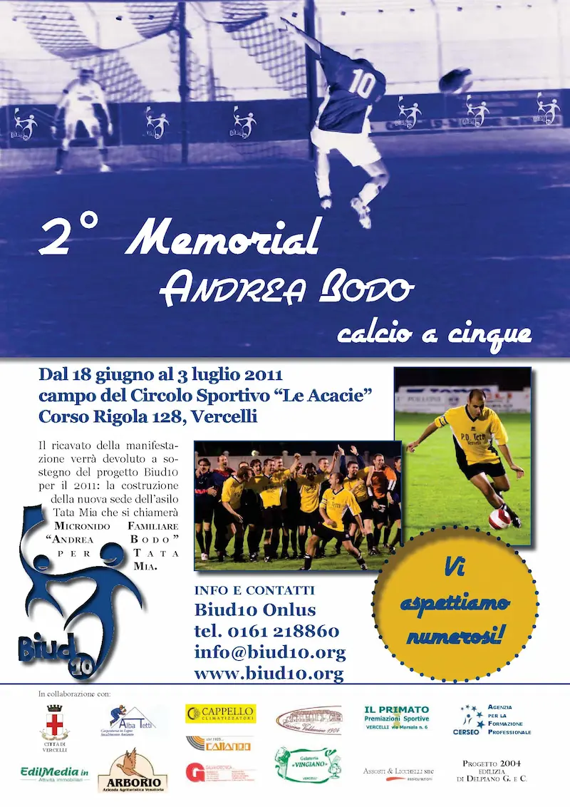 II° Memorial Andrea Bodo di Calcio a 5