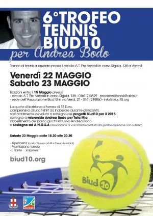6° Edizione del Torneo di Tennis Biud10 per Andrea Bodo
