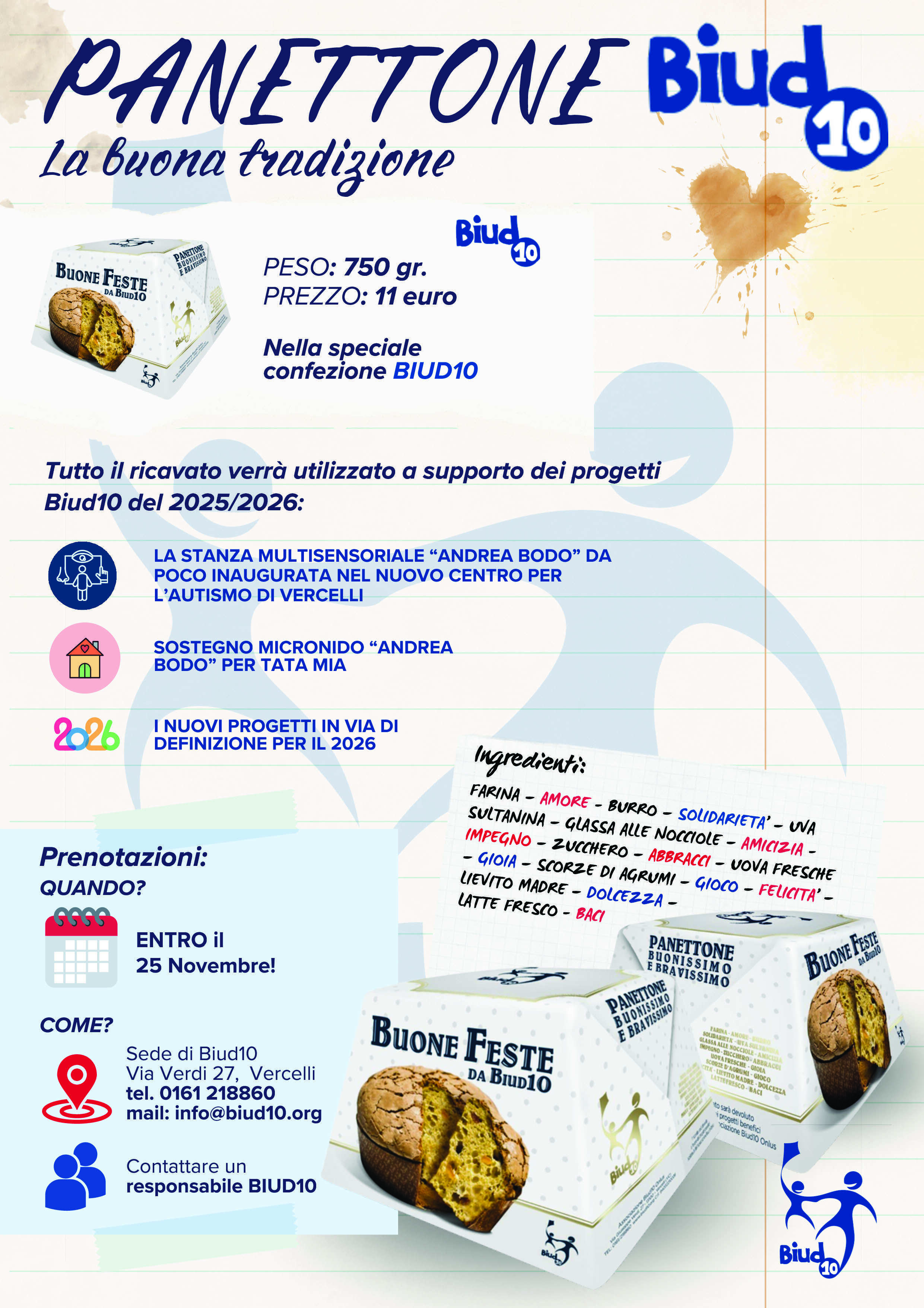 Natale 2025: Distribuiti 4.300 panettoni Biud10 !!